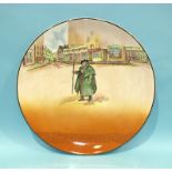A Royal Doulton Dickens ware charger signed 'Noke', "Tony Weller", 34cm diameter, a Royal Doulton