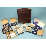 A collection of thirty-six porcelain thimbles by Minton, Royal Worcester and Royal Crown Derby, a