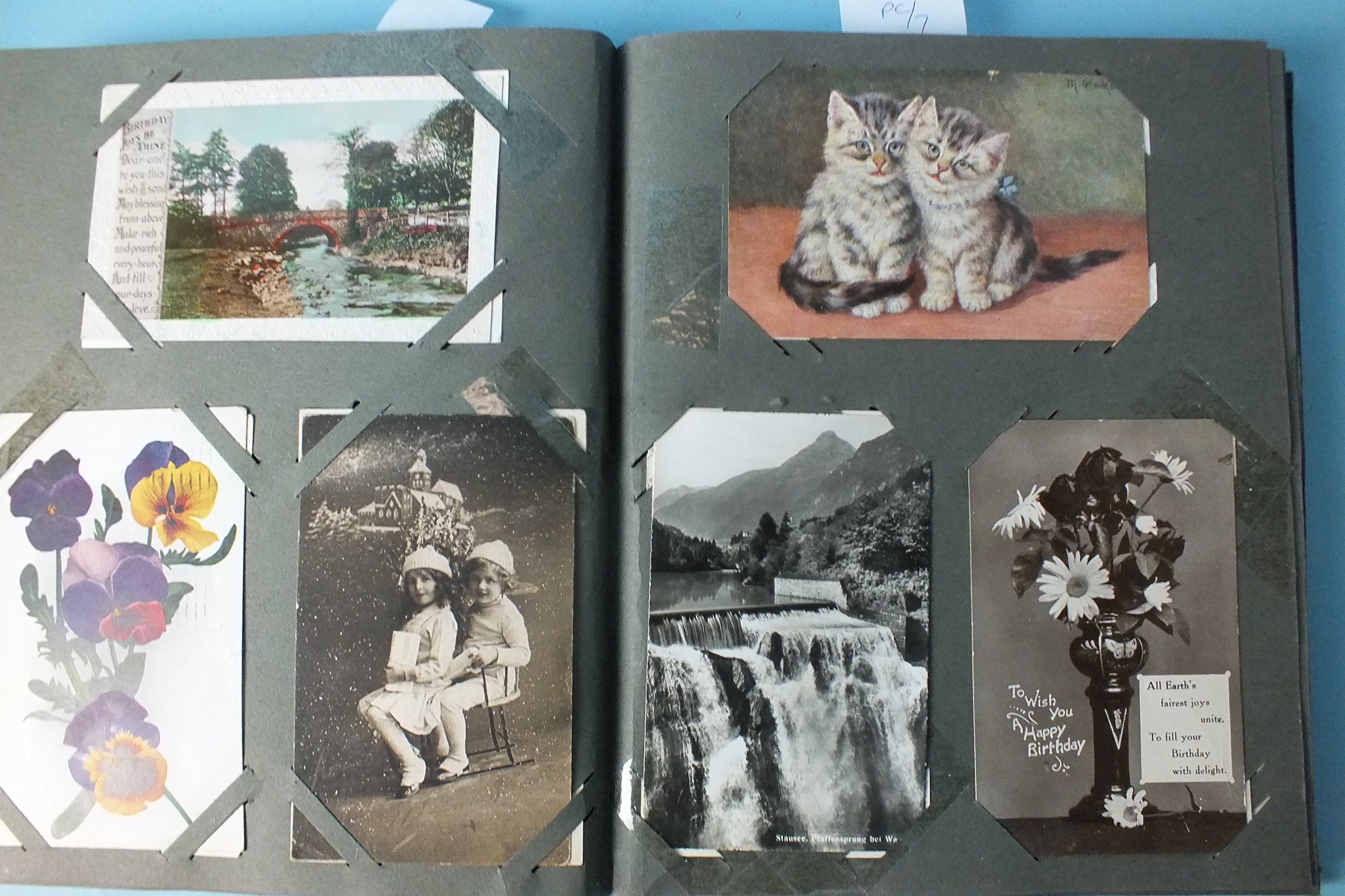 An album of approximately 250 postcards: greetings, Bamforth, humour, etc. - Image 2 of 2