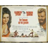 Four British quad film posters, 'The Taming of the Shrew', 'Cleopatra', 'Othello', 'Doctor Zhivago',