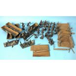 A collection of Elastolin composite soldiers, 70mm scale, WWI British Infantry, to include a