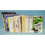 A collection of 87 mixed football programmes, mainly 1960's/70's, some with punch holes and team