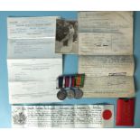 Royal Navy WWII medals, comprising Defence Medal, War Medal and Long Service & Good Conduct Medal,