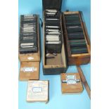 A quantity of glass photographic slides, approximately 250, many scouting, including Robert Baden-