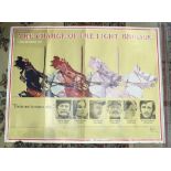 Five British quad film posters, 'Charge of The Light Brigade' (tear), 'Far From The Madding