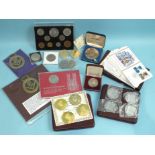 John Pinches Ltd, a set of four 24ct gold on sterling silver 'The Churchill Medals', with