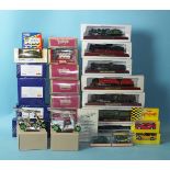 Corgi, four Millennium Collection vehicles, six Collectors Guild Days Gone diecasts, seven static