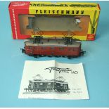 Fleischmann HO gauge, 1-C-1 twin pantograph electric locomotive ASEA 1333, RN799, (boxed).