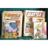 Battle Comics, 4 Oct 1975, 9 Oct 1976-31 Dec 1977, eleven copies of Battle Picture Library and six