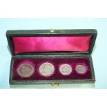 A Queen Victoria 1895 Maundy Set, in fitted case.