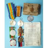 Two WWI Victory medals awarded to 329982 AC-2 W Pengelly RAF and 32312 Pte W Pengelly Devon Regt,