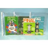 A collection of Manchester United FA Cup Final programmes 1968/76/77/79/83/85, 1990 and Replay,