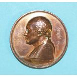 A British Academic Medal, Bronze 4.5cm wide, Royal Cornwall Polytechnic Society First Class James