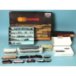 Märklin Mini-Club Z gauge, 8866 diesel locomotive, two unnamed locomotives, eleven items of