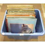 A collection of approximately 80 LP records, including Captain Beefheart, Curved Air, etc, (a/f).