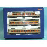 Roco HO gauge, 63047 ET420 3-car EMU "Red Diamond Rail", (boxed).