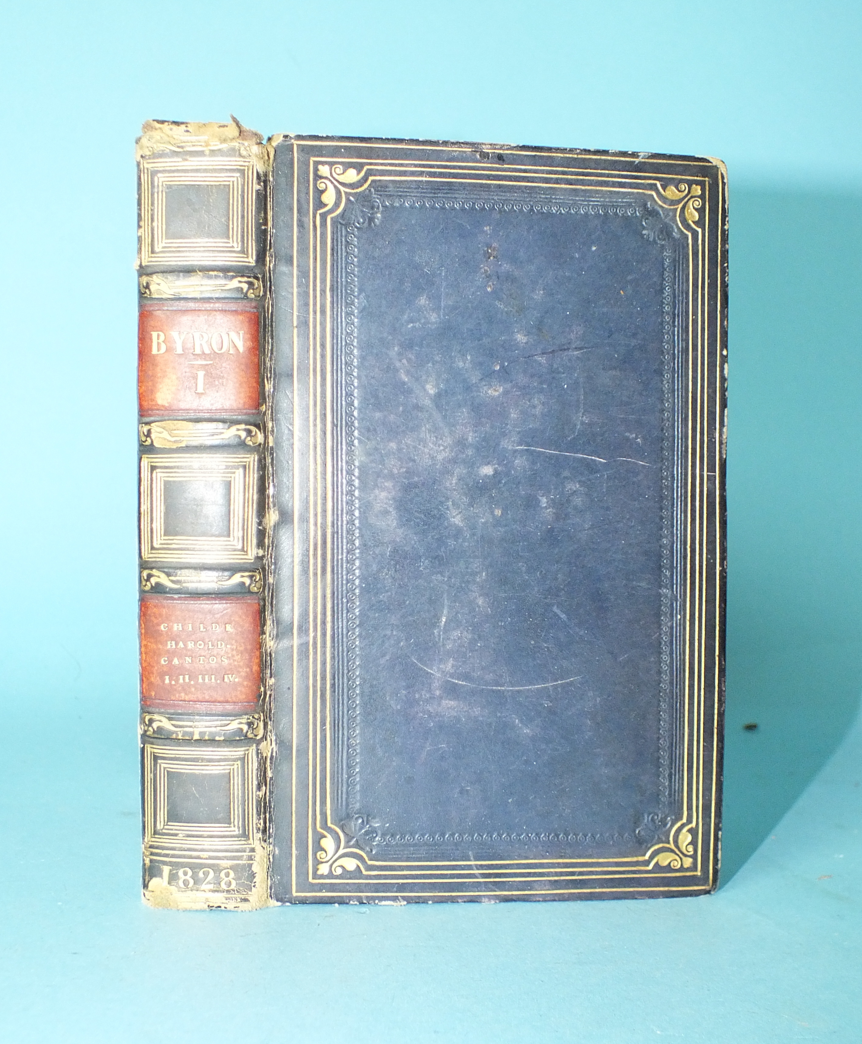 A small volume of Lord Byron's Works from the Library of John Ruskin, bearing signature 'J Ruskin'