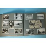 An album of 1940's photographic snaps of wartime Palestine, Egypt (103), and family snaps, 1920-