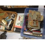 A small collection of diecast and other toys, Playcraft construction kits and other items.