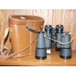 A pair of Carl Zeiss 15 x 50 binoculars, in case.