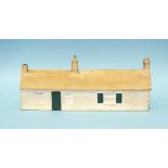 A W H Goss model 'First and Last House in England', with annexe, Rd no.521645, 14cm long, (chip to