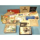 A collection of various cigarette cards, Brooke Bond tea cards in albums and loose and other