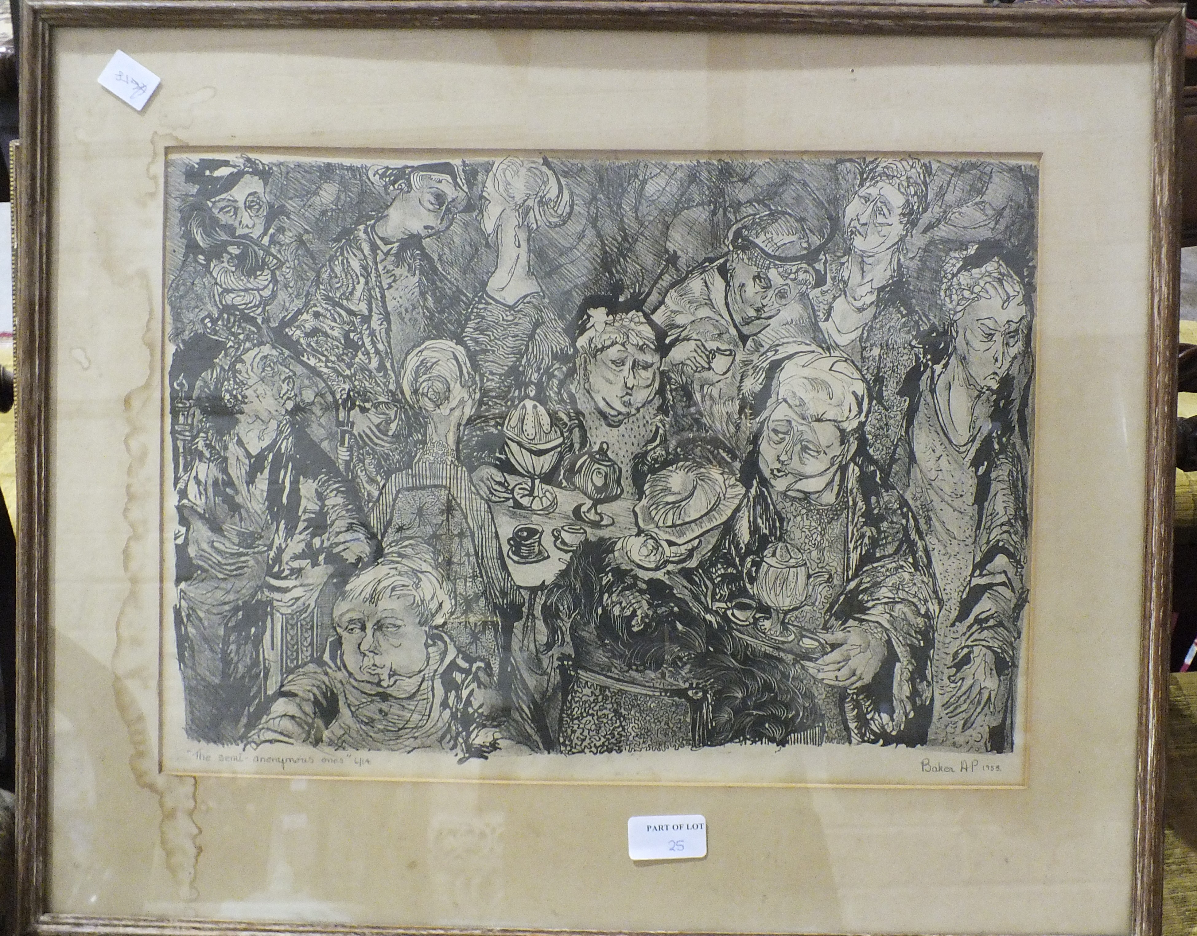 Crawford, 'S'funny, every one of 'em is for a win on Mount Athos', a signed pen, ink and grey wash - Image 3 of 3