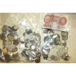 A collection of mainly-British coinage, including pre-1947 silver.