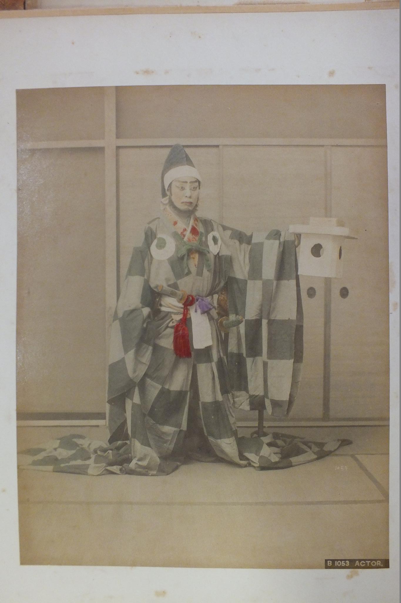 An early-20th century Japanese lacquered shibayama photograph album, containing fifty hand-tinted - Image 8 of 54