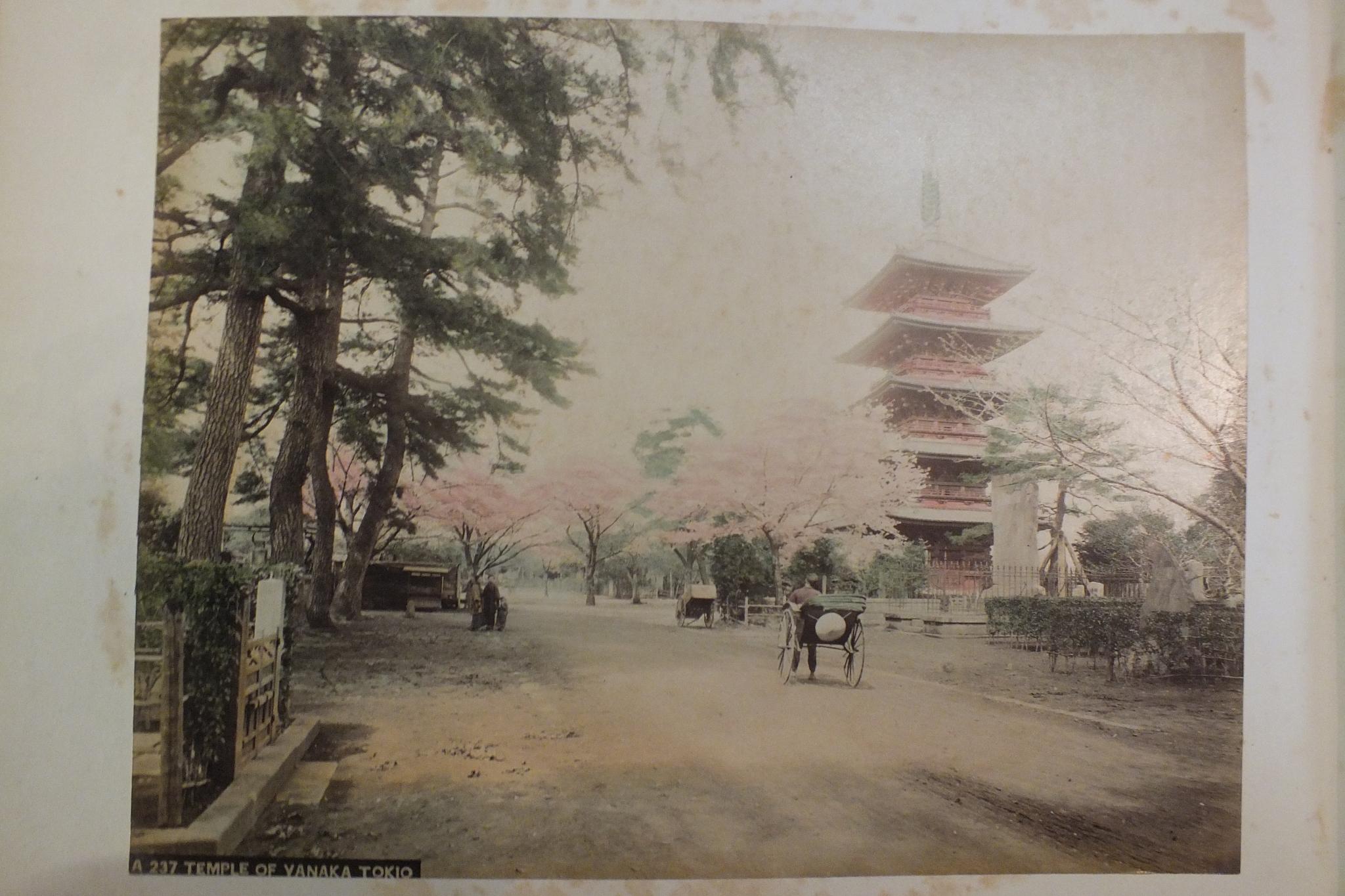 An early-20th century Japanese lacquered shibayama photograph album, containing fifty hand-tinted - Image 17 of 54