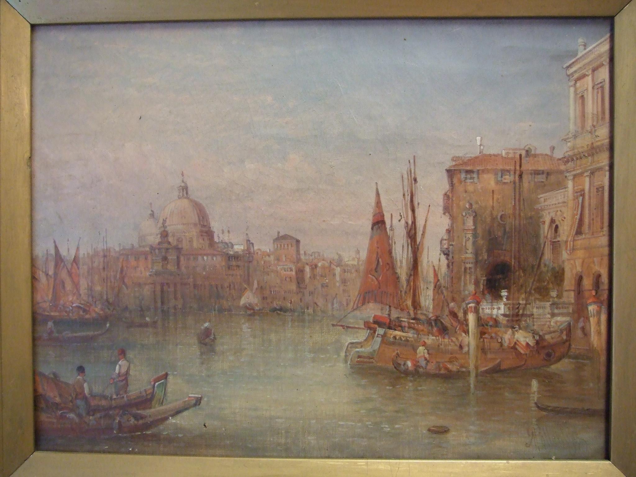 Alfred Pollentine (1836-1890) ST MARIA DELLA SALUTE Oil on canvas, signed and dated '91 and signed - Image 2 of 8