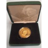 A 2002 gold proof five pound coin, Her Majesty Queen Elizabeth the Queen Mother Gold Proof