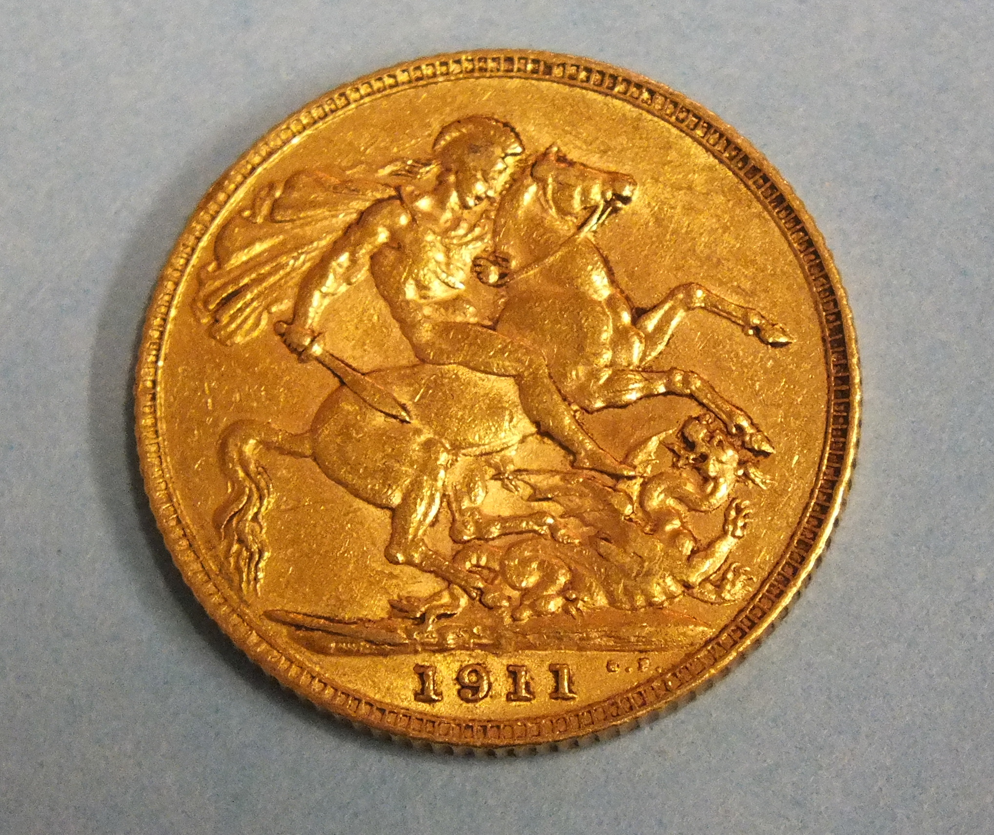 A 1911 sovereign.