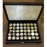 The Birmingham Mint Ltd 'The Ancient Counties of England', a collection of forty hallmarked silver