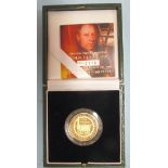 A 2004 gold proof two pounds - 200th Anniversary of the Steam Locomotive, cased with certificate