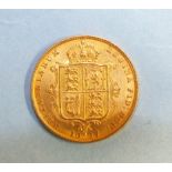 An 1887 half sovereign.