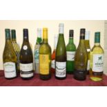 A collection of mixed wines, eleven white and one rosé, (12).