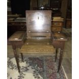 'The Britisher Desk', an early-20th century folding writing desk fitted with stationery