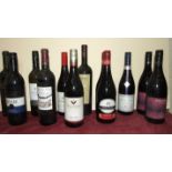 A collection of mixed wines, eleven reds and one white, (12).