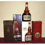 Remy Martin VSOP mature cask finish brandy in carton, Courvoisier Napoleon Old Liqueur Cognac in