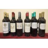 Bordeaux, red wines, various Chateaux 2010, twelve bottles, (12).