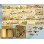 C W Faulkner & Co. circa 1907, 'Aerito' board game, consisting of six flying machines on stands, (