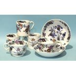 Seven pieces of 19th century Spode tea and coffee ware decorated with the Imari floral pattern no.