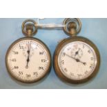 A WWII military issue stop watch, indistinctly marked Pringle ?th Mark II 1940, numbered 15234,