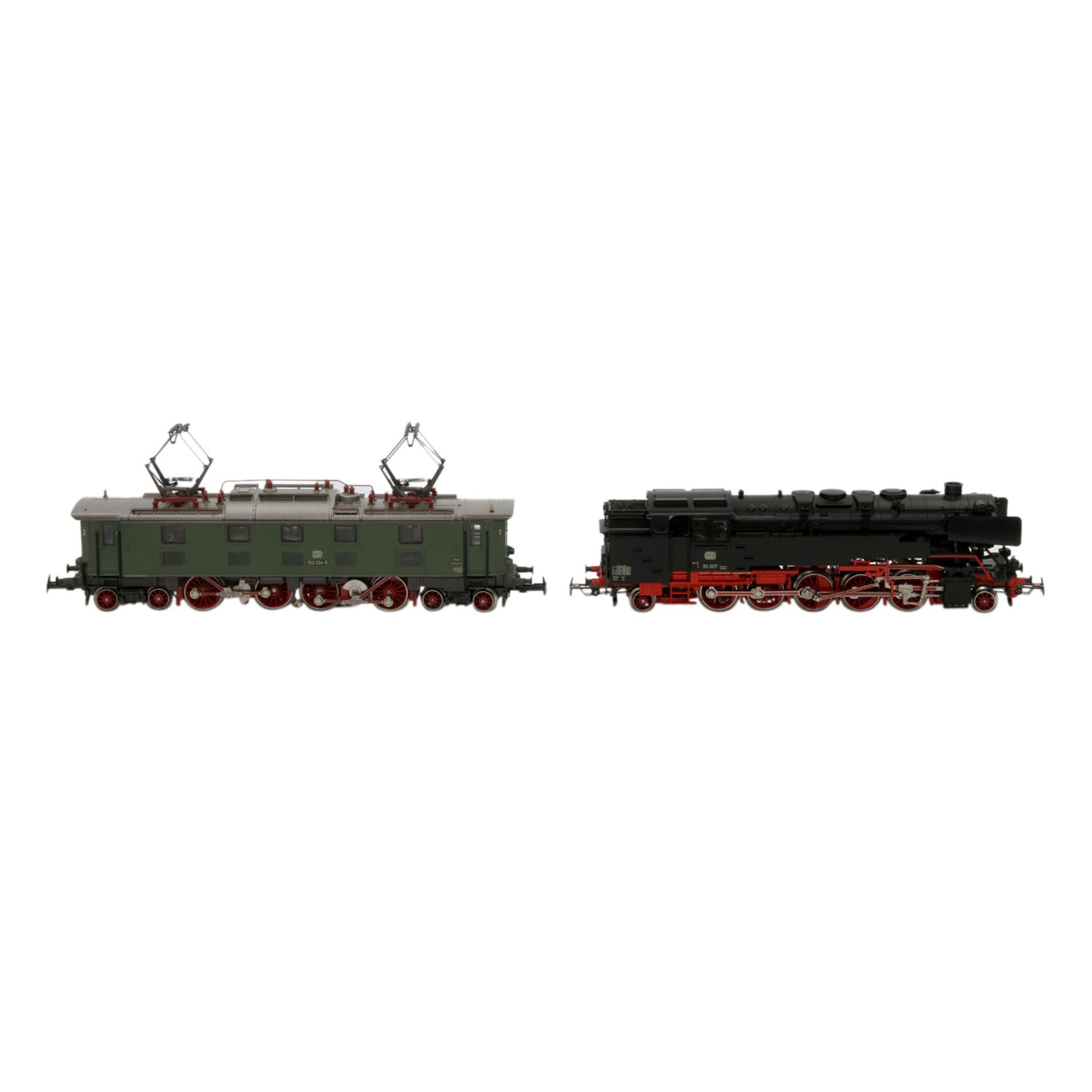 MÄRKLIN zwei Loks 3309/3366, Spur H0,Kunststoff-Gehäuse, Guss-Kessel, bestehend aus Tenderlok - Image 4 of 7
