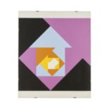 STANKOWSKI, ANTON (1906-1998), "Pfeile", in geometrischer Komposition,Farbsiebdruck/Papier, u.re.