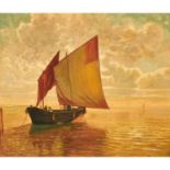 SIEBERT (Maler u. Kopist des 19./20. Jh.), "Venezianisches Fischerboot in der Lagune“u.re. bez. '
