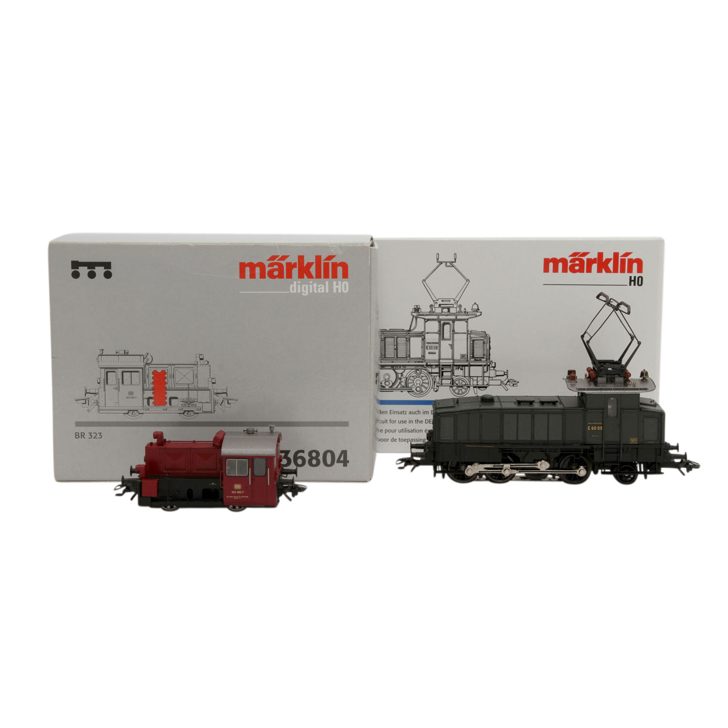 MÄRKLIN E-Lok 34561 und Diesellok 36804, delta/digital H0,Kunststoff-Gehäuse, bestehend aus 34561: