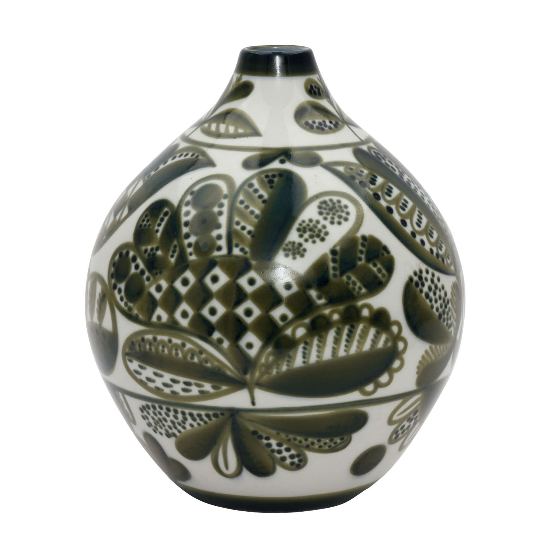 LOMONOSSOW 3 Vasen, 20. Jh.Bestehend aus großer, bauchiger Vase, H 23, 5 cm sowie 2 kleinen, - Image 3 of 10