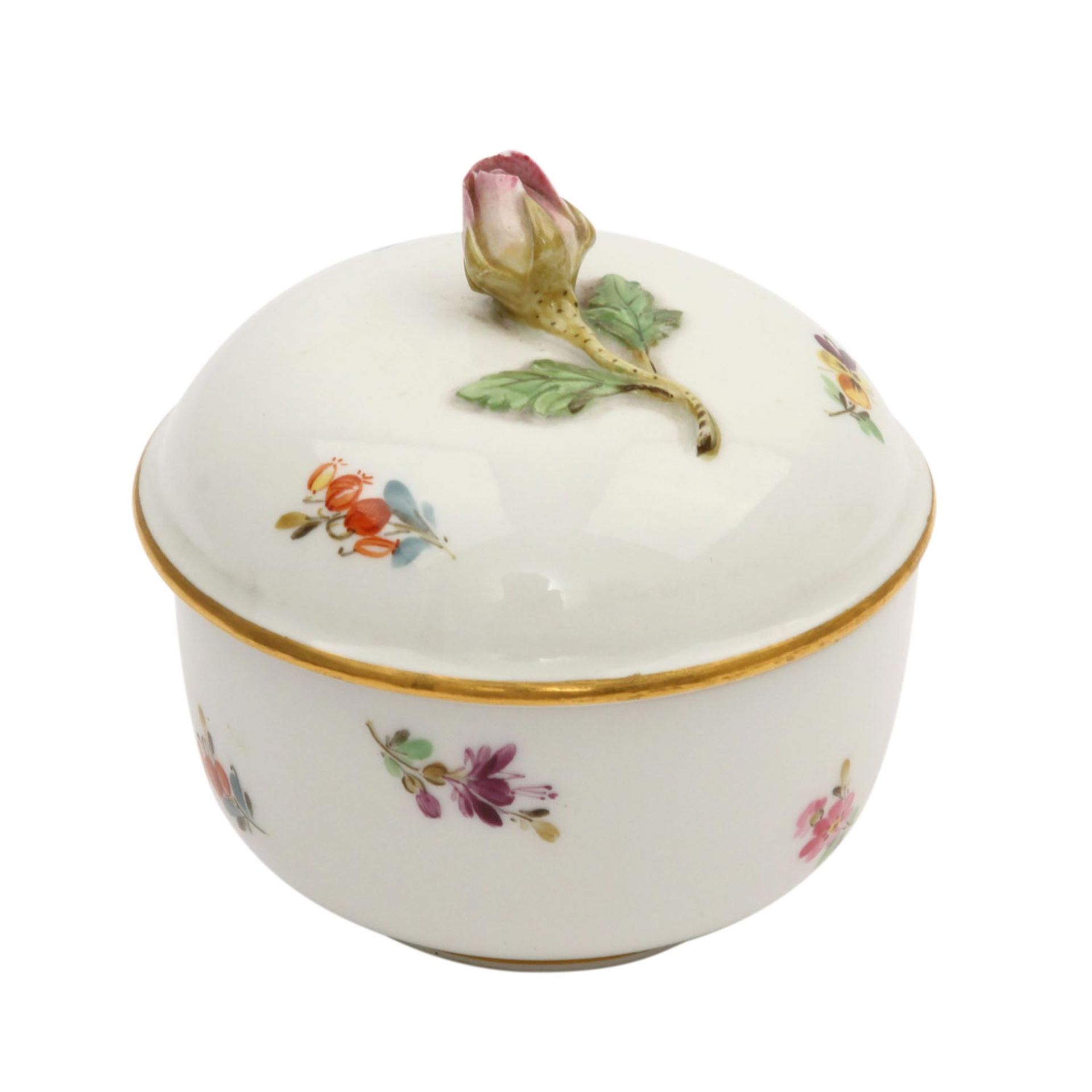 MEISSEN Konvolut Serviceteile 19./20. Jh.Polychromer Blumen- und Insektendekor: bestehend aus - Image 3 of 7